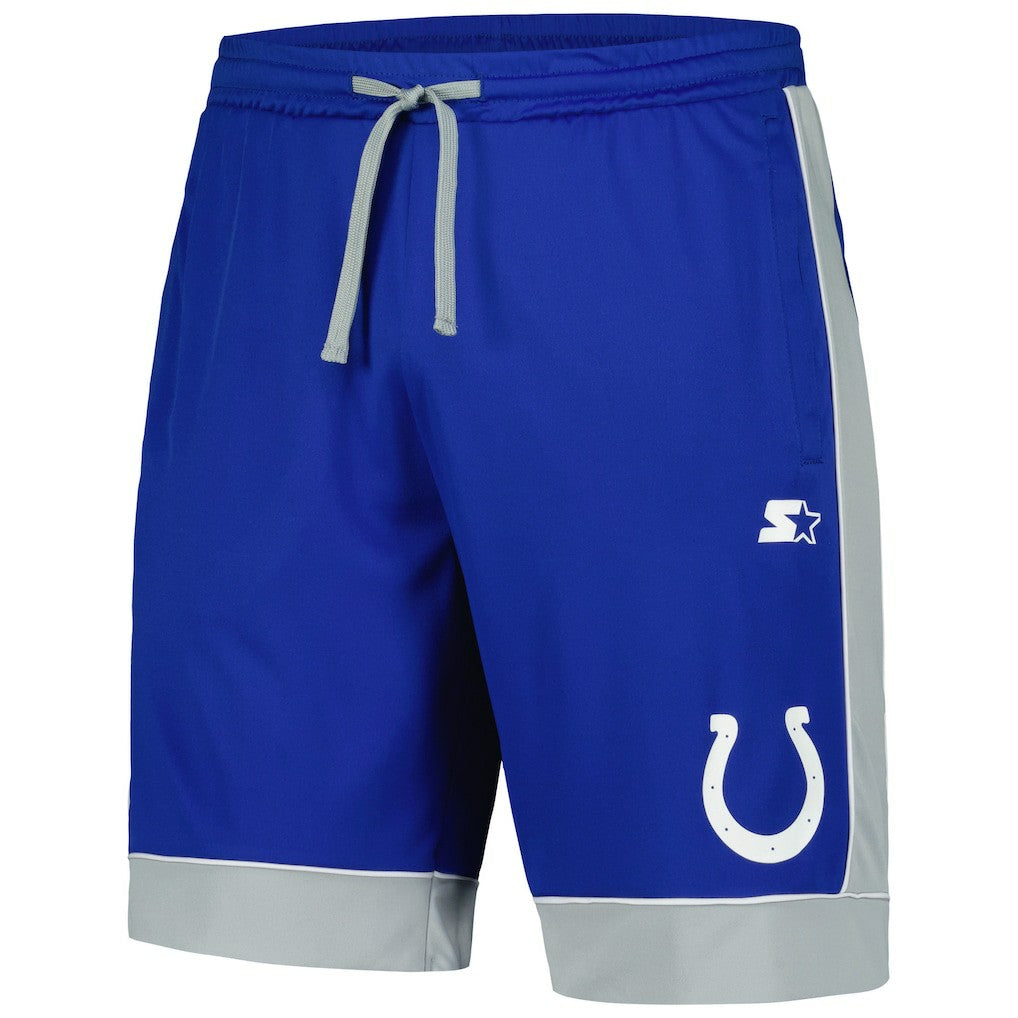 Indianapolis Colts Starter Fan Favorite Fashion Shorts - Royal/Gray - NFL