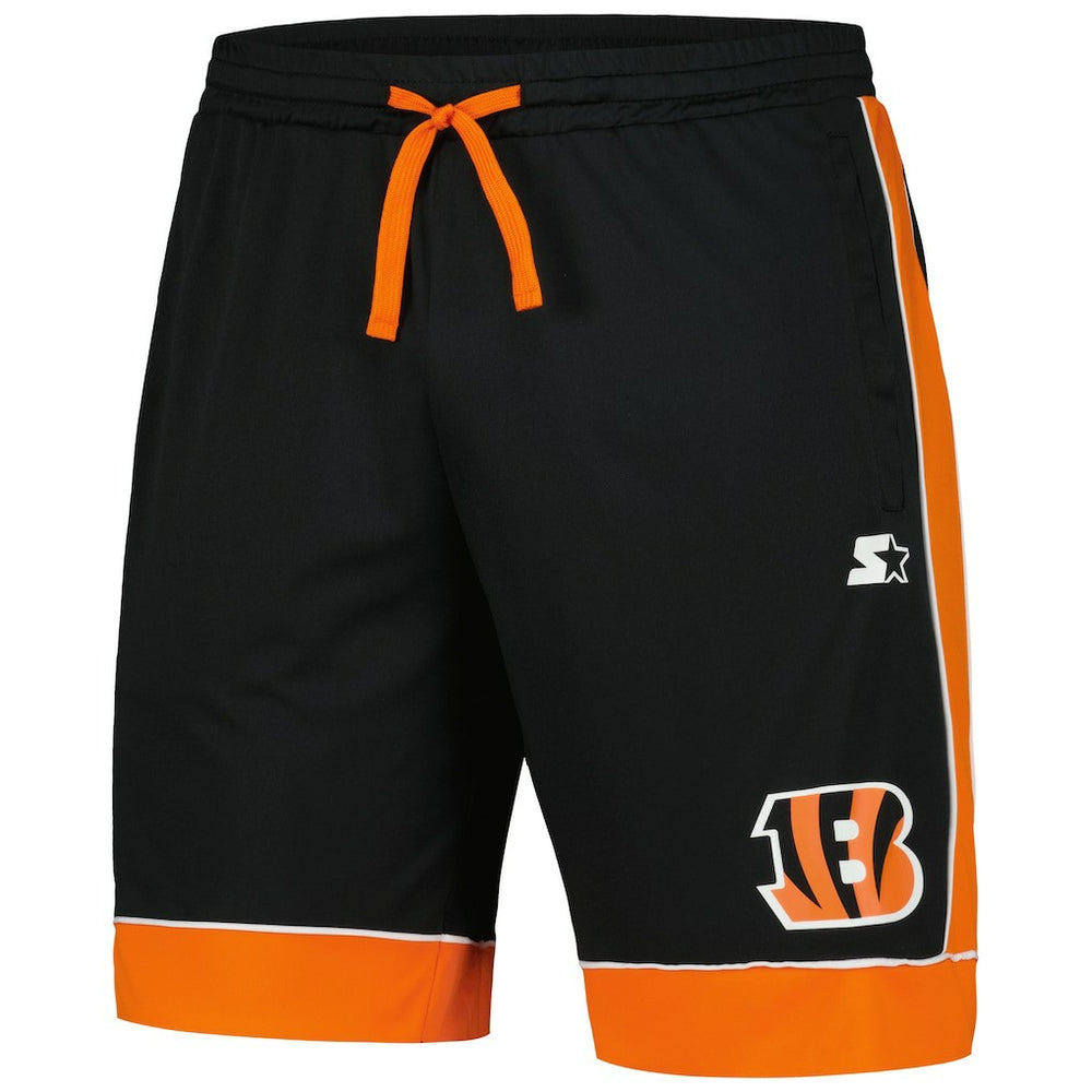 Cincinnati Bengals Starter Fan Favorite Fashion Shorts - Black/Orange - NFL