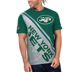 New York Jets Starter Finish Line Extreme Graphic T-Shirt - Green/White - NFL