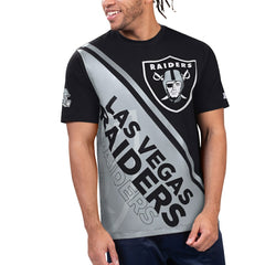 Las Vegas Raiders Starter Finish Line Extreme Graphic T-Shirt - Black/Silver - NFL