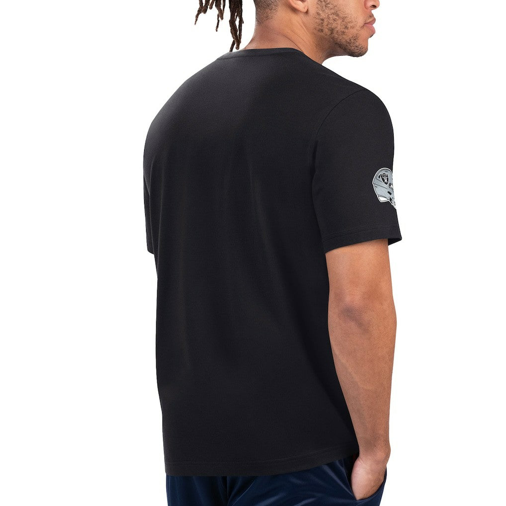Las Vegas Raiders Starter Finish Line Extreme Graphic T-Shirt - Black/Silver - NFL