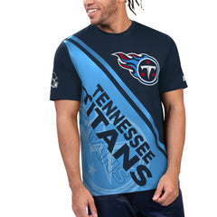 Tennessee Titans Starter Finish Line Extreme Graphic T-Shirt - Navy/Light Blue - NFL