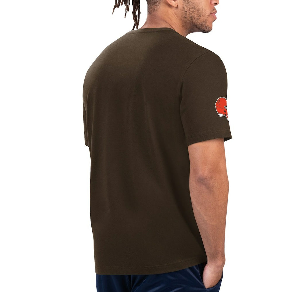 Cleveland Browns Starter Finish Line Extreme Graphic T-Shirt - Brown/Orange - NFL