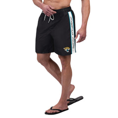 Jacksonville Jaguars G-III Sports by Carl Banks Streamline Volley Swim Shorts - Black - NFL