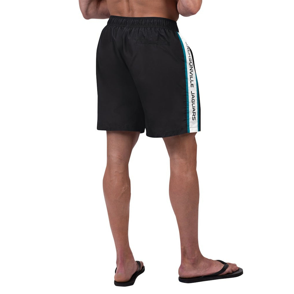 Jacksonville Jaguars G-III Sports by Carl Banks Streamline Volley Swim Shorts - Black - NFL