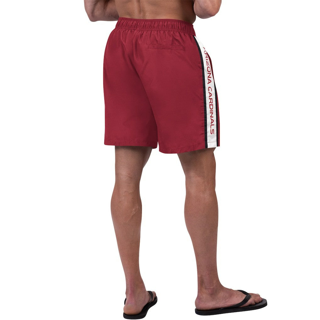 Arizona Cardinals G-III Sports by Carl Banks Streamline Volley Swim Shorts - Cardinal - NFL