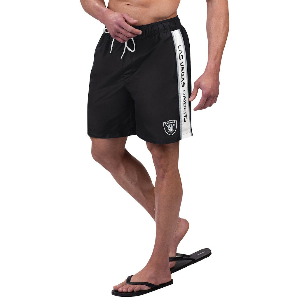 Las Vegas Raiders G-III Sports by Carl Banks Streamline Volley Swim Shorts - Black - NFL