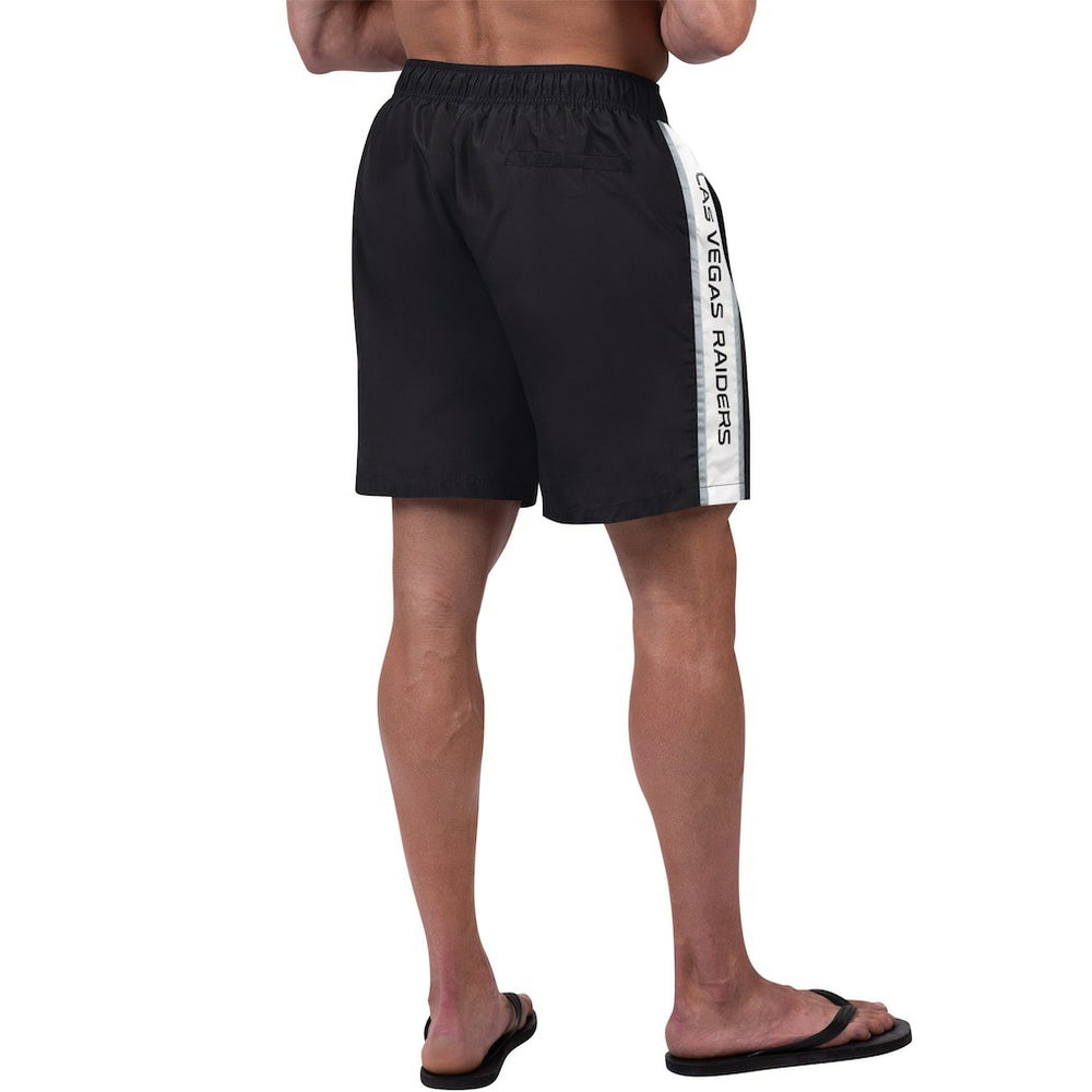 Las Vegas Raiders G-III Sports by Carl Banks Streamline Volley Swim Shorts - Black - NFL