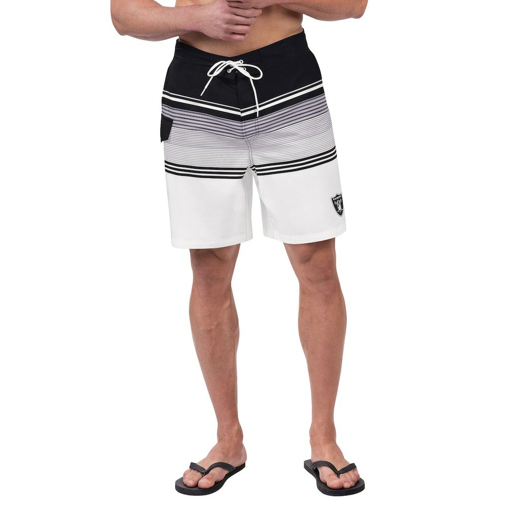 Las Vegas Raiders G-III Sports by Carl Banks Jump Shot Volley Swim Trunks - Black - NFL