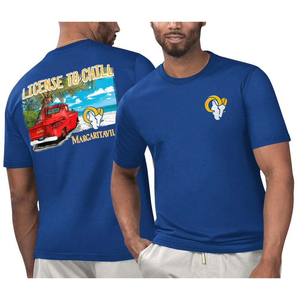Los Angeles Rams Margaritaville Licensed to Chill T-Shirt - Royal - NFL