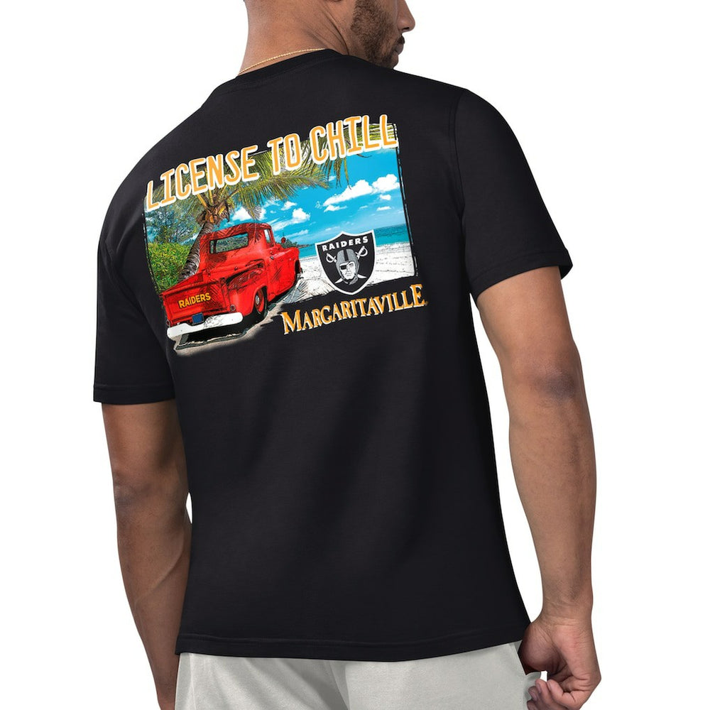Las Vegas Raiders Margaritaville Licensed to Chill T-Shirt - Black - NFL