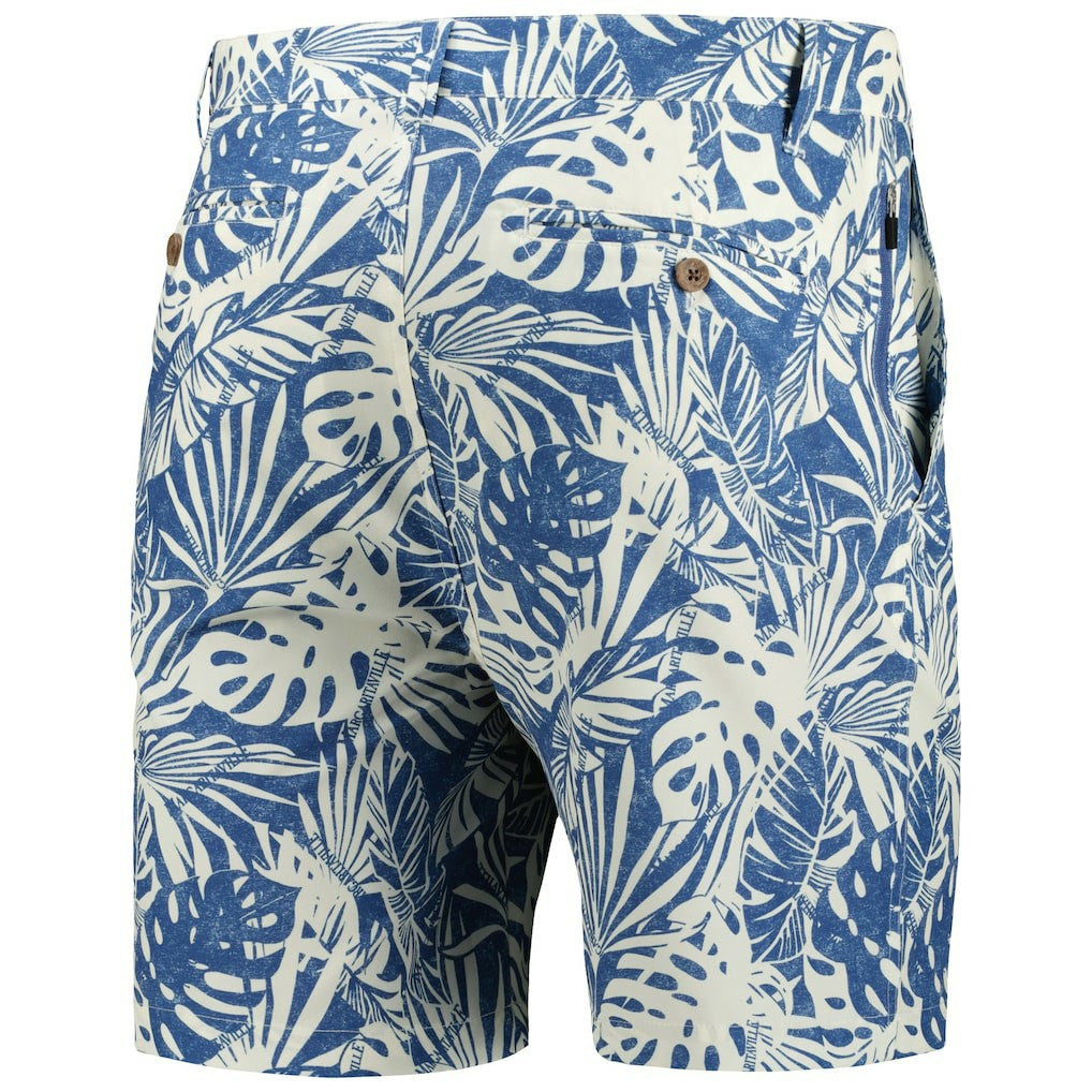 Chicago Bears Margaritaville Sandwashed Monstera Print Amphib Shorts - Navy - NFL