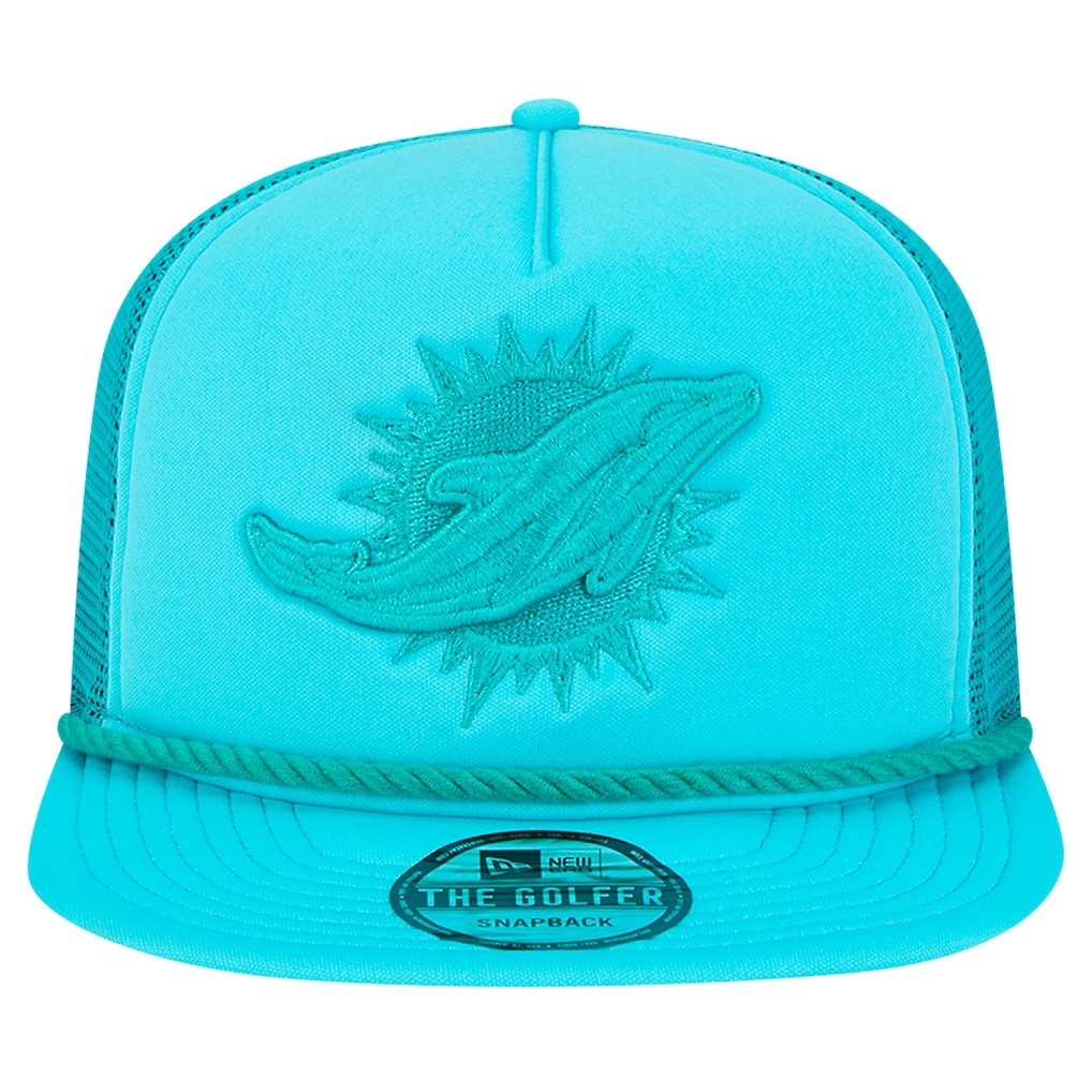 New Era Miami Dolphins Aqua Active Tone Golfer Snapback Hat - NFL