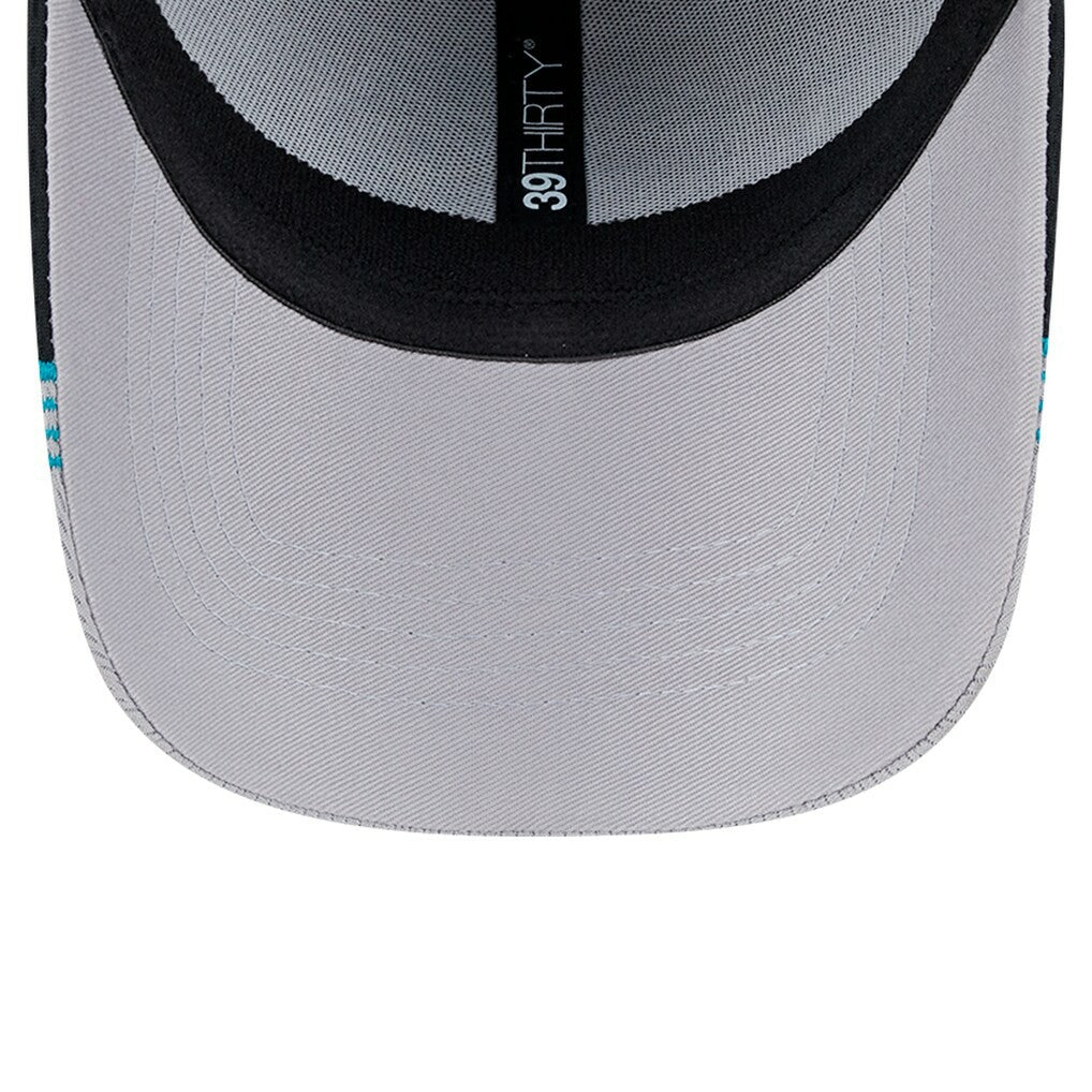 New Era Jacksonville Jaguars Gray Throwback Active Visor Trim 39THIRTY Flex Hat - NFL