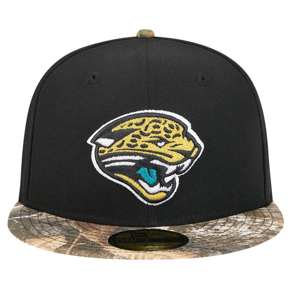 New Era Jacksonville Jaguars Black Active Two-Tone Camo 59FIFTY Fitted Hat - NFL
