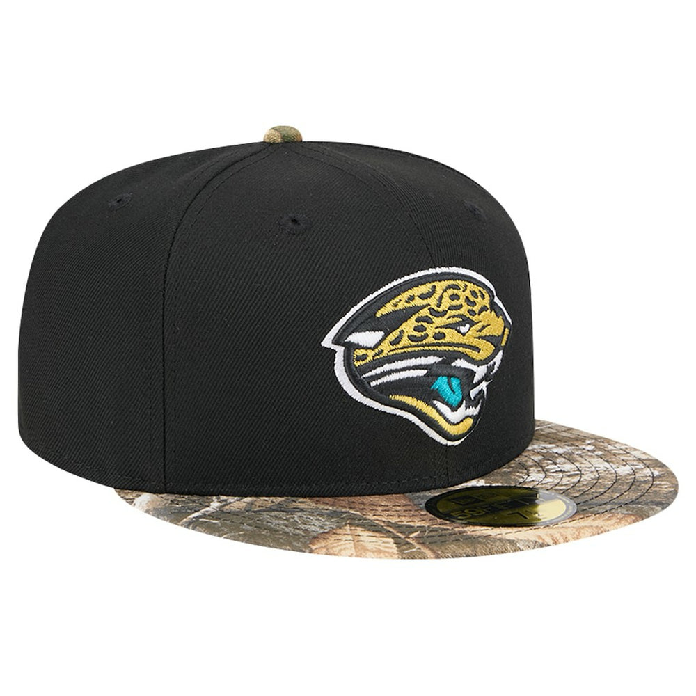 New Era Jacksonville Jaguars Black Active Two-Tone Camo 59FIFTY Fitted Hat - NFL
