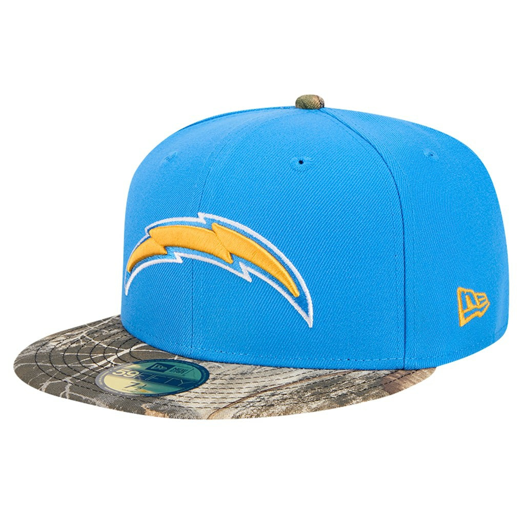 New Era Los Angeles Chargers Powder Blue Active Two-Tone Camo 59FIFTY Fitted Hat - NFL