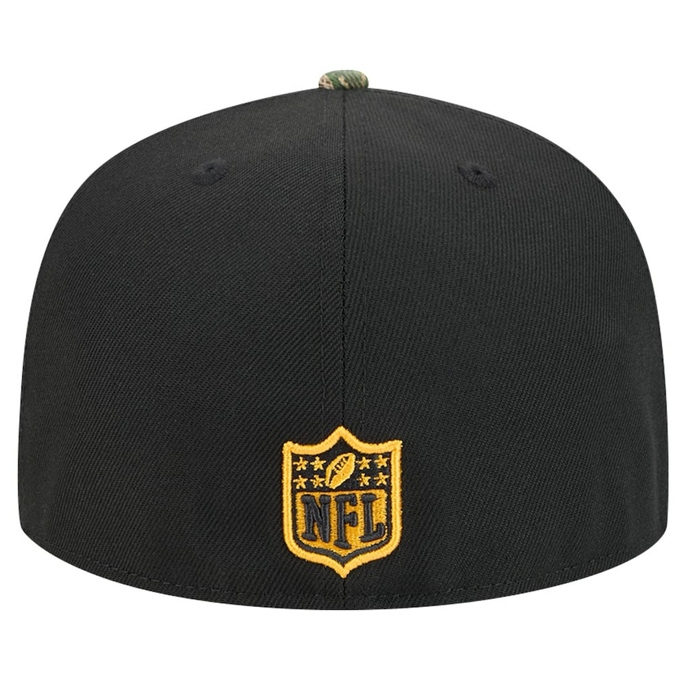 New Era Pittsburgh Steelers Black Active Two-Tone Camo 59FIFTY Fitted Hat - NFL