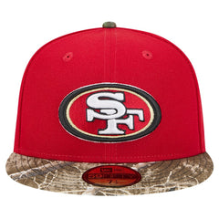 New Era San Francisco 49ers Scarlet Active Two-Tone Camo 59FIFTY Fitted Hat - NFL