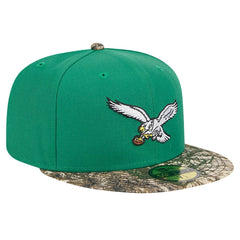 New Era Philadelphia Eagles Kelly Green Active Two-Tone Camo 59FIFTY Fitted Hat - NFL