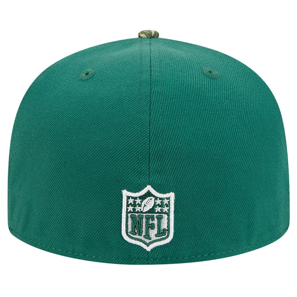 New Era New York Jets Green Active Two-Tone Camo 59FIFTY Fitted Hat - NFL