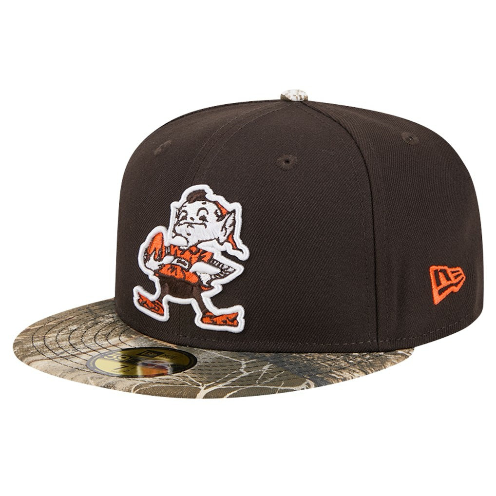 New Era Cleveland Browns Brown Active Two-Tone Camo 59FIFTY Fitted Hat - NFL