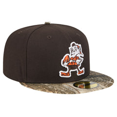 New Era Cleveland Browns Brown Active Two-Tone Camo 59FIFTY Fitted Hat - NFL