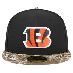 New Era Cincinnati Bengals Black Active Two-Tone Camo 59FIFTY Fitted Hat - NFL