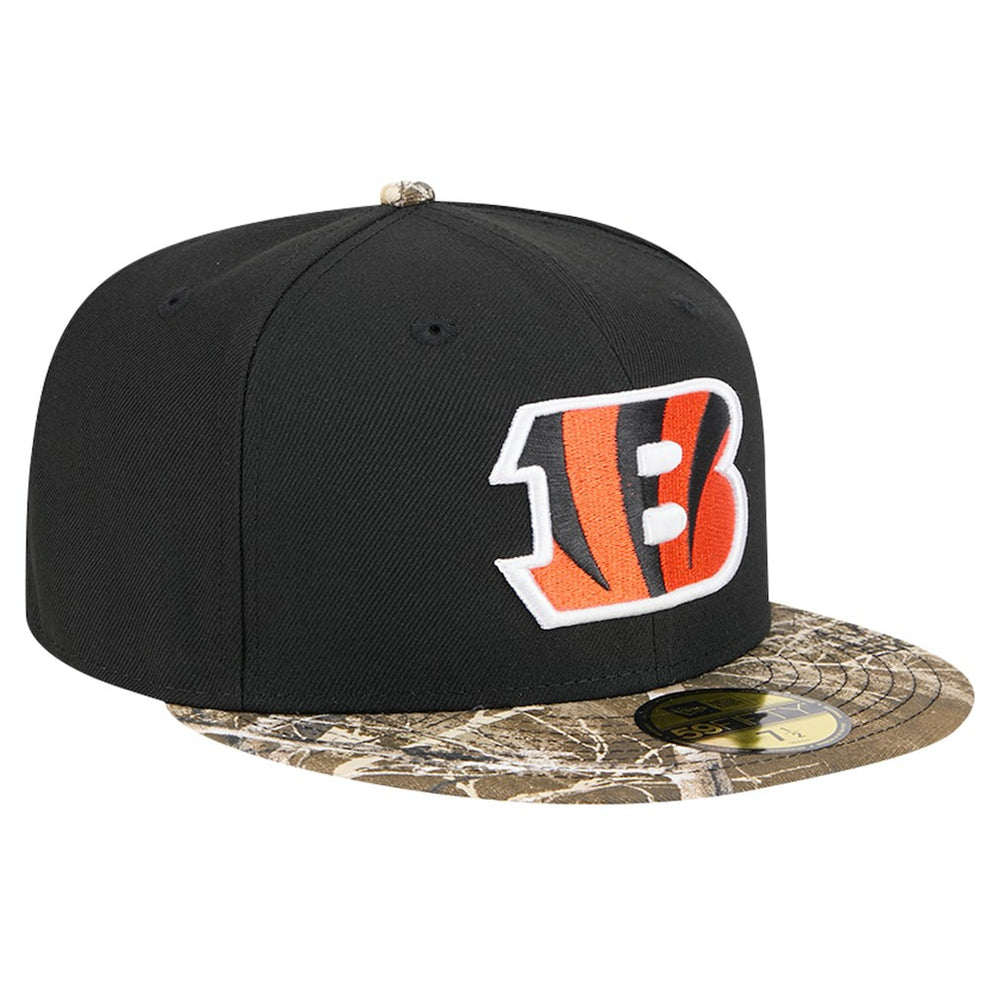 New Era Cincinnati Bengals Black Active Two-Tone Camo 59FIFTY Fitted Hat - NFL