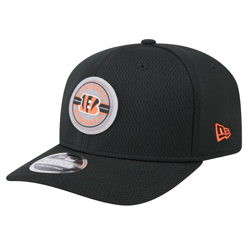 Cincinnati Bengals New Era Adventure Patched 9SEVENTY Stretch-Snap Adjustable Hat - Black - NFL