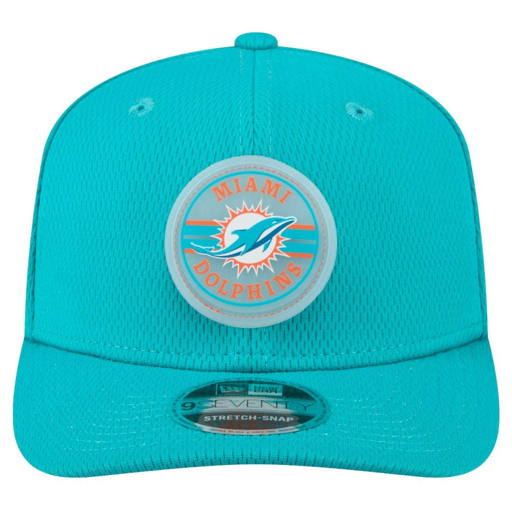 Miami Dolphins New Era Adventure Patched 9SEVENTY Stretch-Snap Adjustable Hat - Aqua - NFL