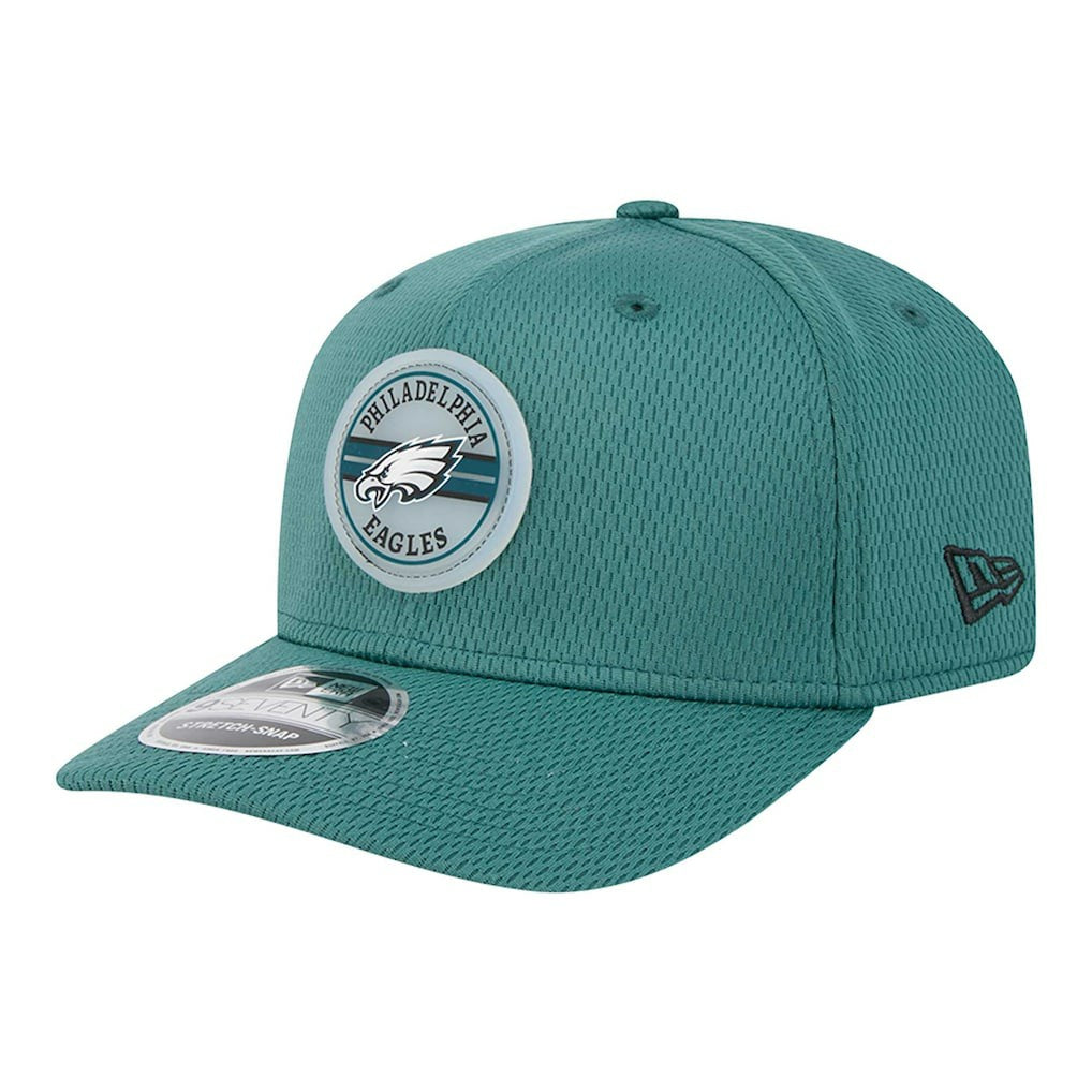 Philadelphia Eagles New Era Adventure Patched 9SEVENTY Stretch-Snap Adjustable Hat - Midnight Green - NFL