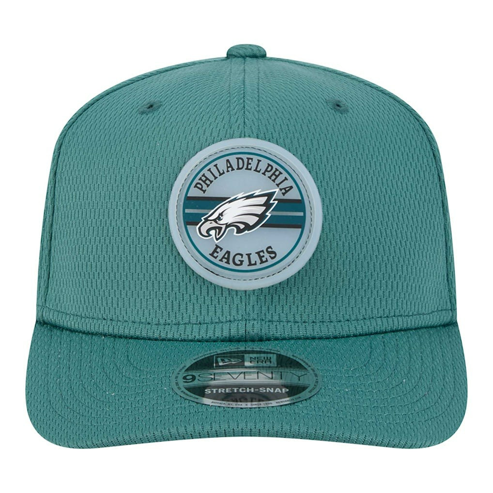Philadelphia Eagles New Era Adventure Patched 9SEVENTY Stretch-Snap Adjustable Hat - Midnight Green - NFL