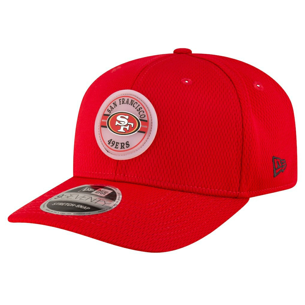 San Francisco 49ers New Era Adventure Patched 9SEVENTY Stretch-Snap Adjustable Hat - Scarlet - NFL