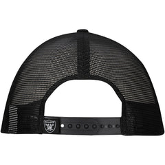 New Era Las Vegas Raiders Distressed 9FIFTY A-Frame Snapback Hat - White/Black - NFL