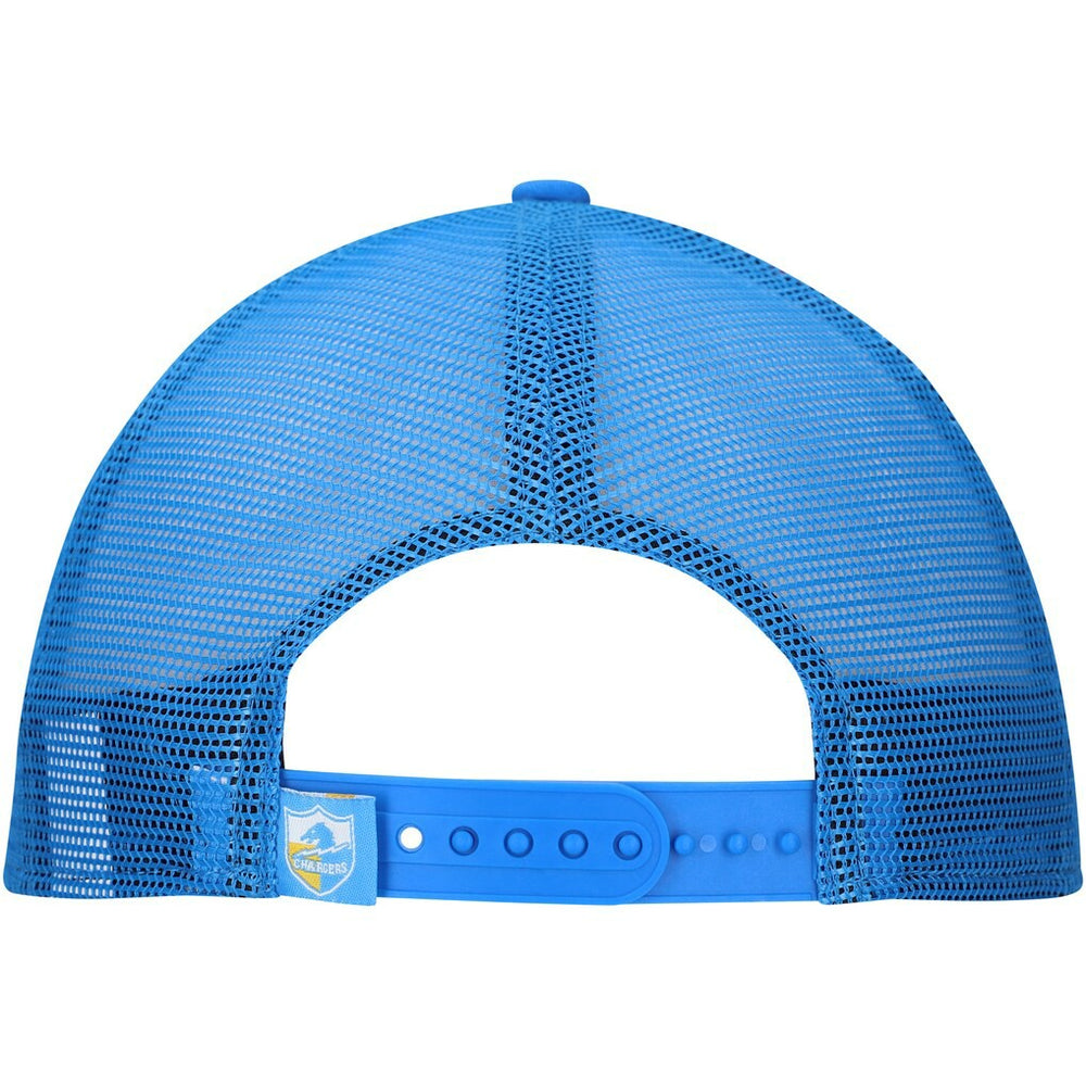 New Era Los Angeles Chargers Distressed 9FIFTY A-Frame Snapback Hat - White/Powder Blue - NFL