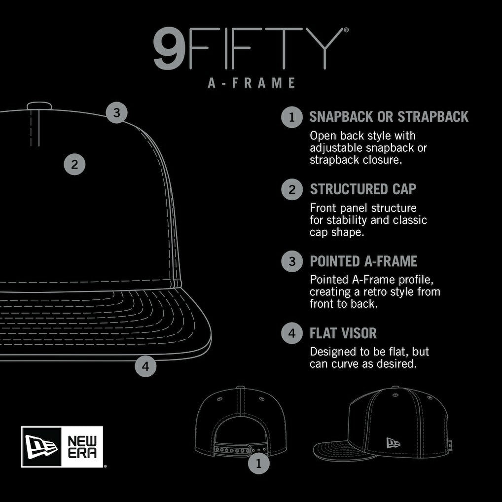 New Era New York Giants Distressed 9FIFTY A-Frame Snapback Hat - White/Royal - NFL