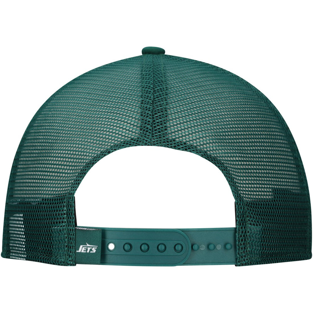 New Era New York Jets Distressed 9FIFTY A-Frame Snapback Hat - White/Green - NFL