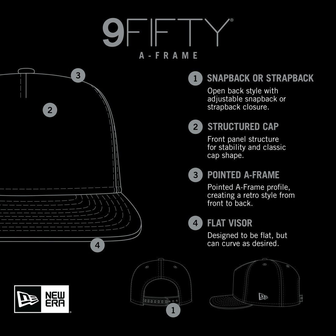 New Era New York Jets Distressed 9FIFTY A-Frame Snapback Hat - White/Green - NFL