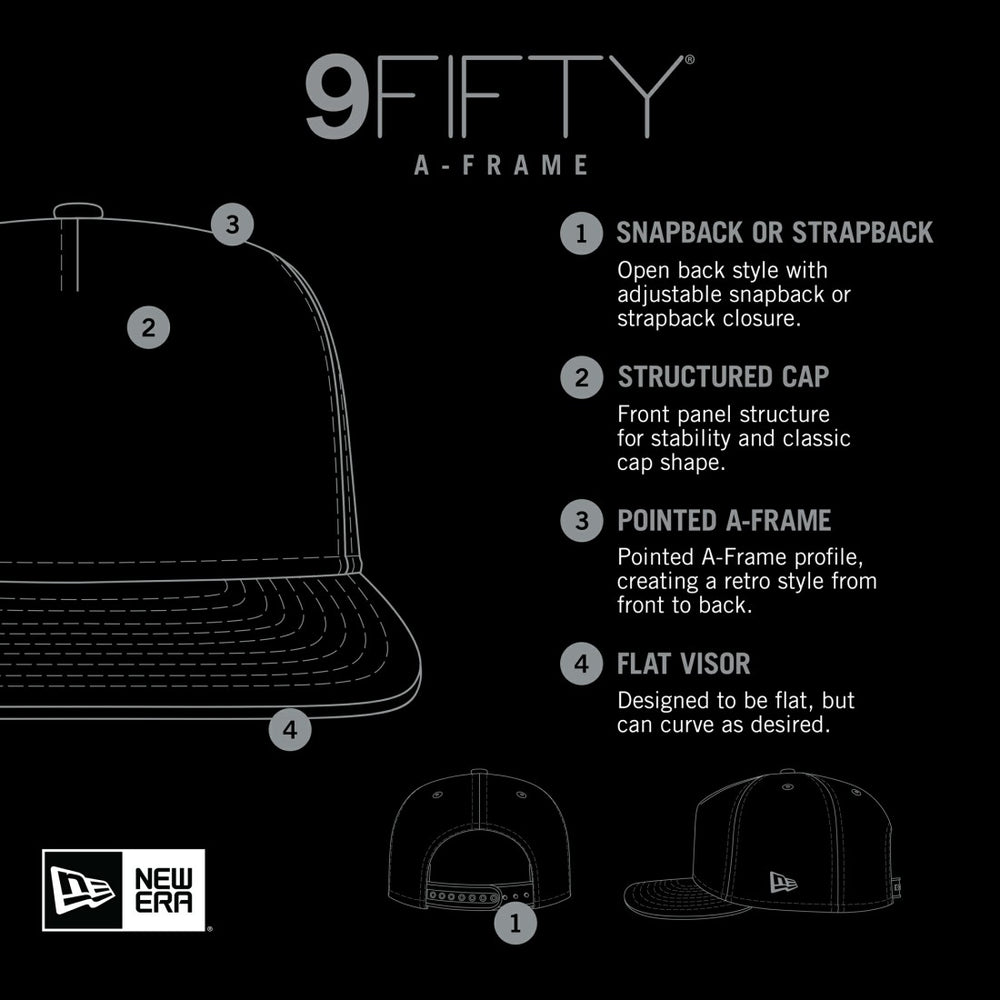 New Era New York Jets Distressed 9FIFTY A-Frame Snapback Hat - White/Green - NFL