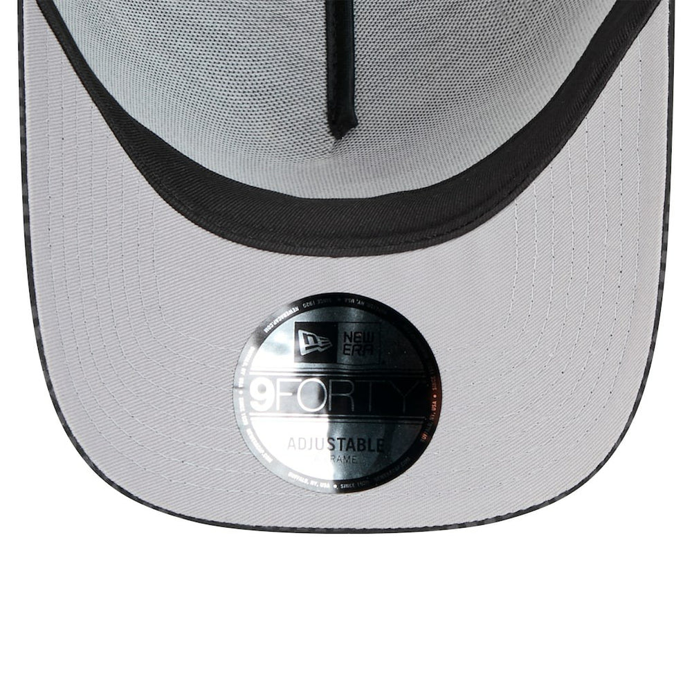Jacksonville Jaguars New Era Midnight Ink Tonal Text A-Frame Trucker 9FORTY Adjustable Hat - Black - NFL