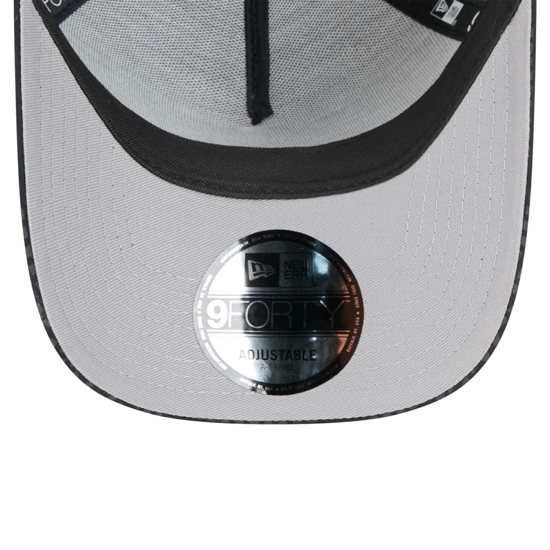 New York Jets New Era Throwback Midnight Ink Tonal Text A-Frame Trucker 9FORTY Adjustable Hat - Black - NFL