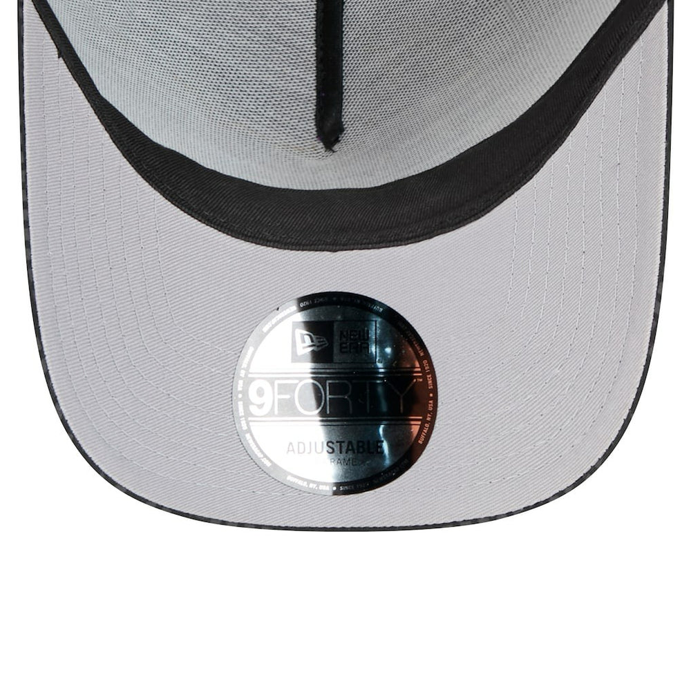 Cincinnati Bengals New Era Midnight Ink Tonal Text A-Frame Trucker 9FORTY Adjustable Hat - Black - NFL
