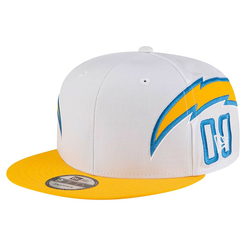 Los Angeles Chargers New Era Helmet 9FIFTY Snapback Hat - White - NFL