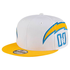 Los Angeles Chargers New Era Helmet 9FIFTY Snapback Hat - White - NFL