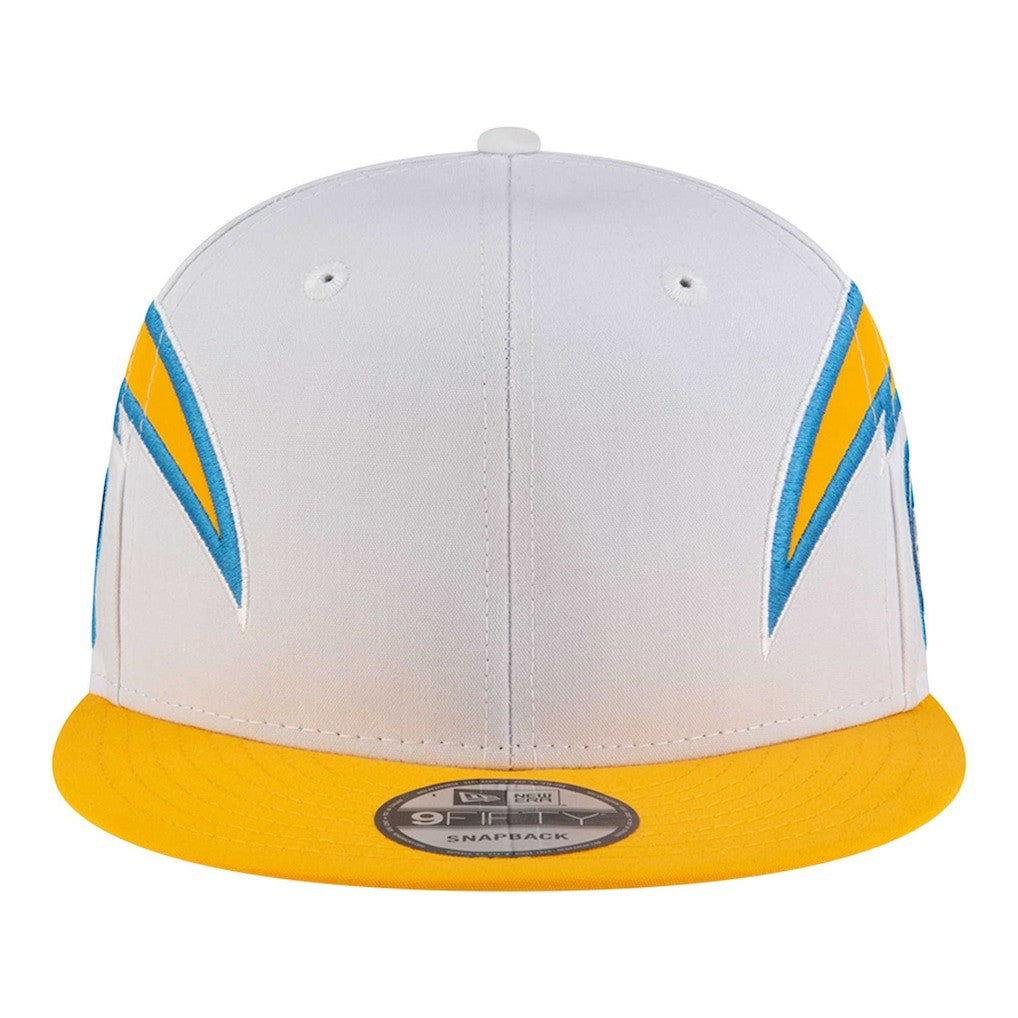 Los Angeles Chargers New Era Helmet 9FIFTY Snapback Hat - White - NFL