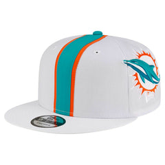 Miami Dolphins New Era Helmet 9FIFTY Snapback Hat - White - NFL