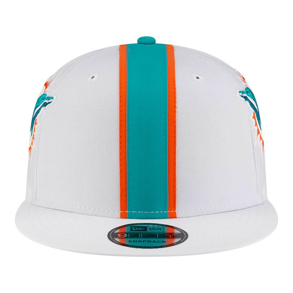 Miami Dolphins New Era Helmet 9FIFTY Snapback Hat - White - NFL