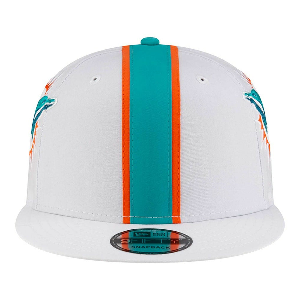 Miami Dolphins New Era Helmet 9FIFTY Snapback Hat - White - NFL