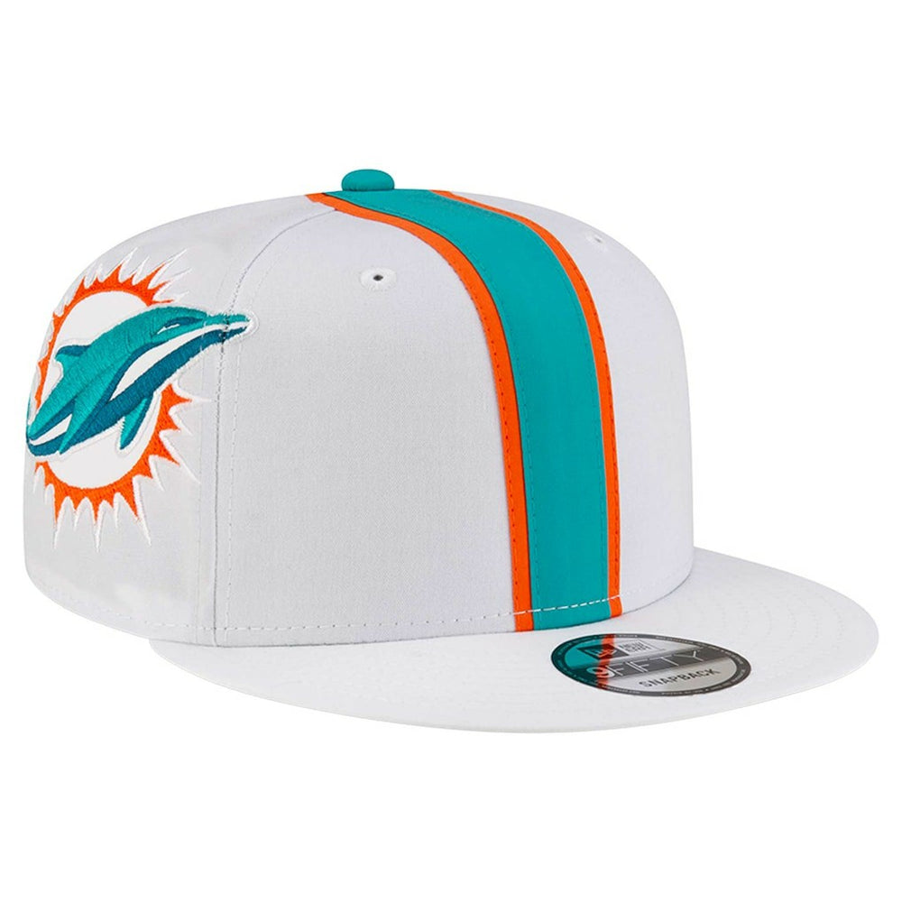 Miami Dolphins New Era Helmet 9FIFTY Snapback Hat - White - NFL